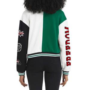 Veste universitaire pour femmes en gros veste Letterman de baseball à logo personnalisé manteau de style collège à la mode pour l'école streetwears d'équipe - Product Image 5