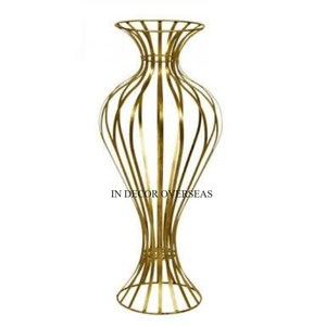 Look attrayant plaqué or de haute qualité en métal de qualité supérieure fait de fournitures de support de harlow de décoration de mariage à un prix impressionnant - Product Image 1