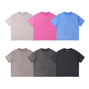 เสื้อยืดวินเทจโอเวอร์ไซส์สำหรับผู้ชาย, เสื้อยืดผ้าฝ้าย100% ซักกรดเสื้อคอกลมพิมพ์ลายวิตถารสำหรับผู้ชาย - Product Image 5