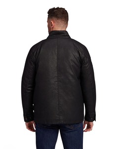 Custom <b>Men's</b> Solid Woven Windproof Breathable Autumn Varsity Casual Hooded <b>Jacket</b> Stand Collar Zipper Closure <b>Warm</b> Pocket Coated - Product Image 6