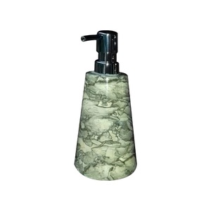 Modern Vintage Natural Soap Foam Dispenser Marble Stone 4-PIece <b>Set</b> Custom Logo Hotel for Villa Hotel <b>Bathroom</b> Desk - Product Image 4