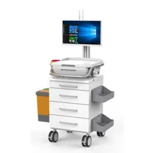 Prix usine hôpital ordinateur recherche RV infirmière enregistrement chariot hôpital médical spécial tout-en-un ordinateur Mobile RV