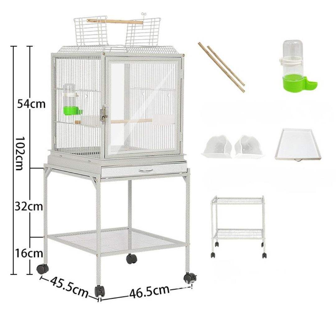 สีขาว (ด้านหน้าโปร่งใส) (ต้องประกอบ)