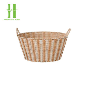 BEST-SELLER Panier de rangement en rotin coloré pour jouets, vêtements, organisation de la maison, rangement tissé pour objets, OEM du Vietnam - Product Image 2
