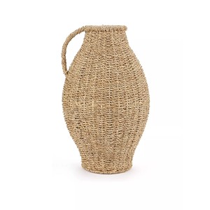 Jarrón de Seagrass Tejido a Mano Ecológico Más Vendido, Forma Alta, Textura Natural, Jarrón Decorativo Hecho a Mano para Venta al por Mayor y Exportación a Granel - Product Image 1