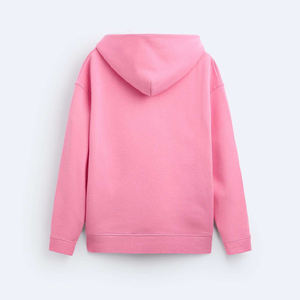 เสื้อฮู้ดดี้ทรงบ็อกซี่โอเวอร์ไซส์สำหรับผู้ชาย ผ้าคอตตอนหนานุ่ม สกรีนโลโก้ตามสั่ง แบบมีซิปและไหล่ตก - Product Image 1