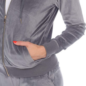 ชุดวอร์ม2ชิ้นสำหรับวิ่งออกกำลังกายผ้าฝ้าย100% น้ำหนักเบาระบายอากาศได้ดีสำหรับผู้หญิงโลโก้แบบกำหนดเองได้ - Product Image 5