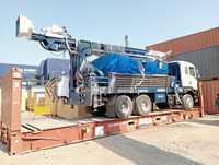 Foreuse de puits montée sur camion, profondeur 300 mètres, DTH et rotative, PRL PDTHR-300, capacité 1000 pieds, diamètre 10-12 pouces, puissance 17KW