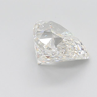 Diamant de 3,50 carats en forme de cœur, cultivé en laboratoire, certifié VS1, taille excellente, pour bagues de fiançailles et bijoux de luxe, type diamant CVD