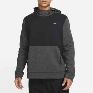 Ropa de calle, chándales informales con logotipo personalizado de bloque de Color/conjunto de dos piezas de patrón sólido de lana de algodón transpirable para hombres 2026 - Product Image 2