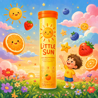 Comprimés effervescents multivitaminés et minéraux pour enfants OEM, supplément de calcium, de fer et de zinc