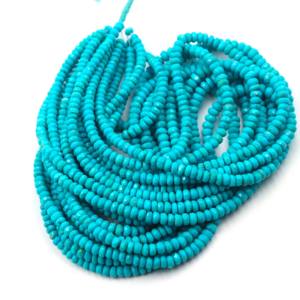 Cuentas Redondas Facetadas de Turquesa de Arizona, Cuentas de Turquesa Natural de 4-5 mm, 16 Pulgadas, Cuentas de Piedras Preciosas de Turquesa Azul para Hacer Joyas - Product Image 6