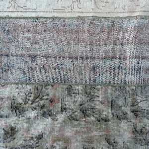 Alfombra Vintage de 2.5x8.8 pies, Alfombra Azul Marroquí de Lana - Product Image 5