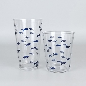 Fish Design <b>Plastic</b> Tumbler <b>Glasses</b> Drink Cup for Home Outdoor Party - Product Image 3