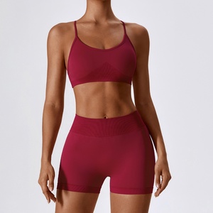 Nuevo Conjunto Deportivo de Yoga para Mujer, Elástico en 4 Direcciones, Personalizable al por Mayor, Cómodo, Transpirable, de 2 Piezas - Product Image 4