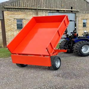 Hot Selling High Capacity Agricultural Farm Dump Tipping Hydraulic <b>Trailer</b> Four Wheel Grapple <b>Trailer</b> Available For Sale - Product Image 4
