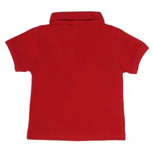 Camiseta Polo de Manga Corta para Niños - Color Granate - Product Image 2