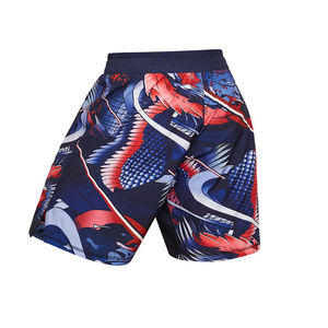 กางเกงขาสั้น MMA ของผู้ชายมาใหม่กางเกงขาสั้นสีทึบออกแบบได้ตามต้องการสำหรับผู้ใหญ่ตกแต่งลายแบบลำลอง - Product Image 6