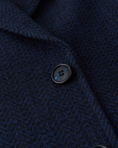 Manteau long double-boutonnage pour homme en tweed écologique réversible, épaissi, en spandex/polyester, nouvelle collection automne/hiver - Product Image 4