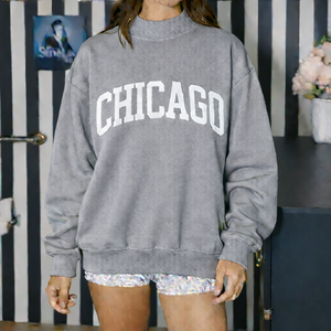 Sudadera Larga Oversize con Cuello Alto para Mujer, Estilo Urbano de Portland, Informal, Suave y Cálida para Otoño e Invierno - Product Image 6