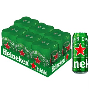 Heineken Premium Lager <b>Beer</b> 250ml, 330ml 400ml Pack of 6 Bottles - Product Image 2