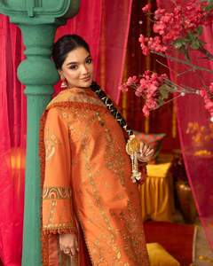 Fabricante personalizado mujer tradicional afgano elegante seda Salwar Kameez tradicional afgano étnico prenda 557 piezas para - Product Image 5