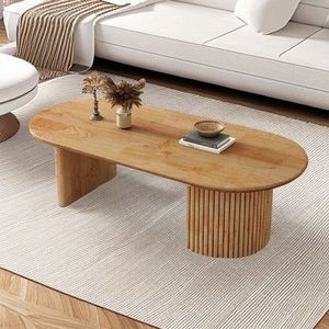 Table basse en bois construite en bois massif offrant une robustesse durable et une présence élégante dans le salon - Product Image 5