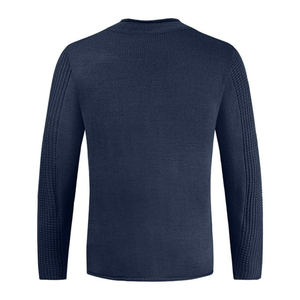 เสื้อสเวตเตอร์ถักแบบลำลองสำหรับผู้หญิง/ผู้ชายระบายอากาศได้ดีแขนยาวคอสีทึบดีไซน์ล่าสุดสำหรับฤดูหนาว - Product Image 1