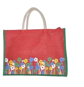 Logo personnalisé fourre-tout sac à provisions coton toile jute maille ROHS conforme origine personnalisé soie article style motif lettre promotion - Product Image 1