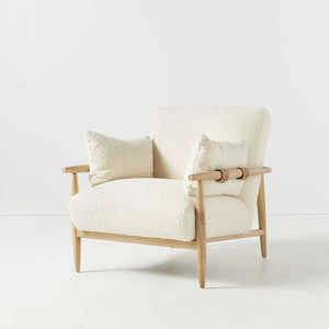 Modern All Weather <b>Outdoor</b> Furniture Garden Set Solid Teak Wood Sofa <b>Lounge</b> <b>Chair</b> - Product Image 2