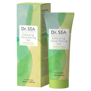 Dr. SEA Cosmetics Gel exfoliant naturel pour le visage de 100 ml, minimise les pores, avec des bienfaits hydratants pour tous les types de peau - Product Image 1