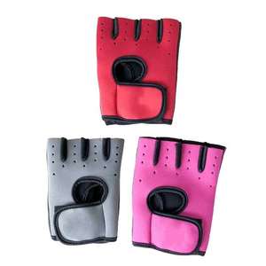 Gants de cyclisme demi-doigt de conception personnalisée de haute qualité matériau PU respirant nouveauté gants de vélo courts - Product Image 1