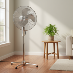 พัดลมตั้งพื้นโครเมียมแนวตั้ง 130W รุ่น CRB1255 ขนาด 55 ซม. 3 ใบพัด แบบตั้งพื้นและแบบตั้งโต๊ะ - Product Image 3