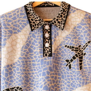 Suéter de Punto Mosaico, Diseño Artístico con Patrón Completo, Hilo Texturizado, Ropa de Invierno Premium, Suave, Cómodo, Ajuste Casual - Product Image 4