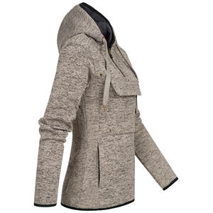 Musthave Women Comfortable Breathable Quarter <b>Zipper</b> Fleece Jacket Luxury Stand Collar Coldwear Lightweight Front Pocket Jacket - Product Image 5
