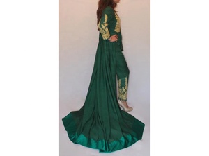 Vintage Ethnic Afghan Kuchi Dresses Traditional Party Wear with Vibrant Colors Lace Decoration for Pakistani Traditional Events - Product Image 2