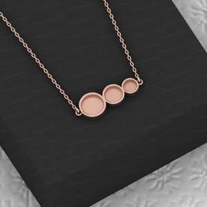 Composants de bijoux de haute qualité en argent sterling 925 plaqué or 22 carats, sertis clos de 8 mm et 10 mm, pour pendentifs semi-montés - Product Image 2