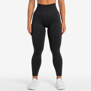 Leggings de Yoga de Cintura Alta para Mujer, Largos, Sólidos, Suaves, Elásticos, de Secado Rápido, Sin Costuras, Transpirables, Antiarrugas, de Spandex Elástico - Product Image 5
