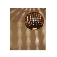 Lampe de meuble Iqbal Collection HL414, finition rotin naturel, LED blanc chaud, style ferme, intérieur, luxe, aluminium