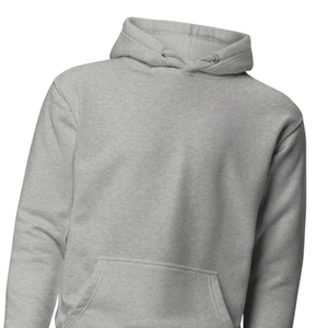 Grey Pullover Hoodie Unisex Premium Cotton <b>Fleece</b> <b>Warm</b> Hooded Sweatshirt Plain Blank Casual Winter Streetwear Wholesale - Product Image 2