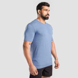 เสื้อยืดเจอร์ซีย์วีบี สีฟ้าอ่อน ลายพิมพ์แอนิเมชั่น ผ้าเจอร์ซีย์เนื้อหนา ย้อมสีพื้น พิมพ์ลายด้วยเทคนิคซิลค์สกรีน - Product Image 3