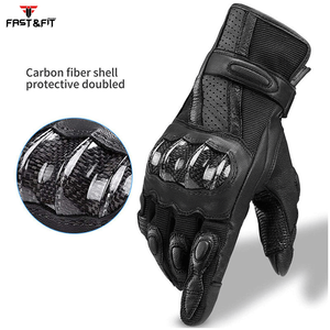 Gants de moto personnalisés en cuir respirant pour hommes, vêtements de sport pour le cyclisme, style motard, prix - Product Image 3