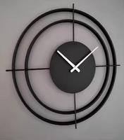 Reloj de pared de Metal de lujo con decoración artística dorada, reloj de pared con forma de reloj, reloj de pared de vidrio templado