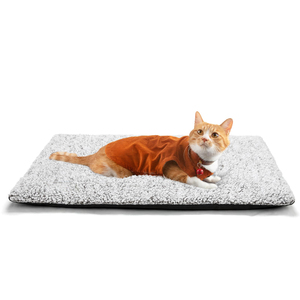 Tappetino Autoriscaldante per Cani e Gatti 74x48 cm Extra Caldo in Poliestere Termico per Uso Interno/Esterno con Rivestimento Rimovibile Antiscivolo - Product Image 1