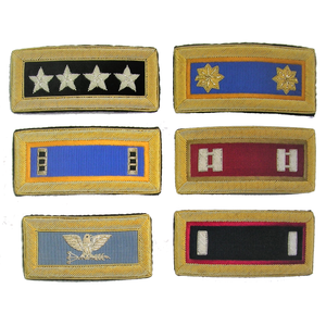 Épaulettes à cordon de haute qualité brodées à la main en dentelle épaulettes mode en gros tissu feutre sur mesure Service OEM - Product Image 5