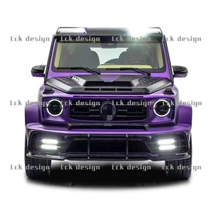 Nouveau Kit de carrosserie Style MSY pour <span class=keywords><strong>Mercedes</strong></span> Benz classe G W464 ensemble complet Modification de voiture capot pare-chocs ailes lifting facilité - Product Image 1