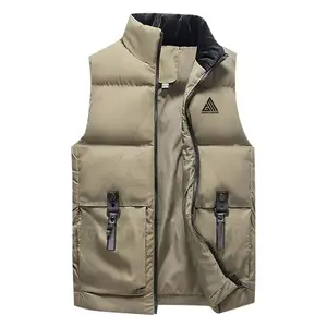 Hoge Kwaliteit Custom Logo Dons Puffer Vest Lichtgewicht Windbreker Vest Vest Vest Met Zak