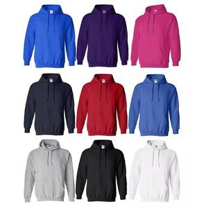 Jersey de mezcla de algodón para hombre de talla grande, Sudadera con capucha bordada de gran tamaño con logotipo personalizado básico - Product Image 1