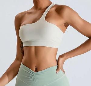 Femmes léger séchage rapide respirant une épaule haut d'entraînement haut pour Impact sport soutien-gorge pour Yoga course Fitness ensemble - Product Image 1