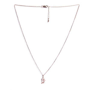 Chaîne avec pendentif croix chrétienne plaqué rhodium pour offrir en cadeau - Product Image 4